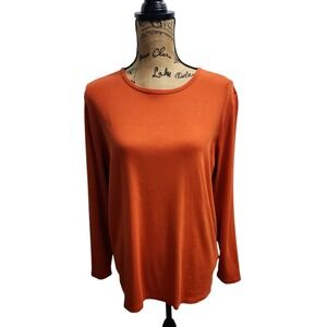 Lauren Ralph LaurenBlack Label Long Sleeve T-Shirt Knit Top Casual Comfort 2X‎